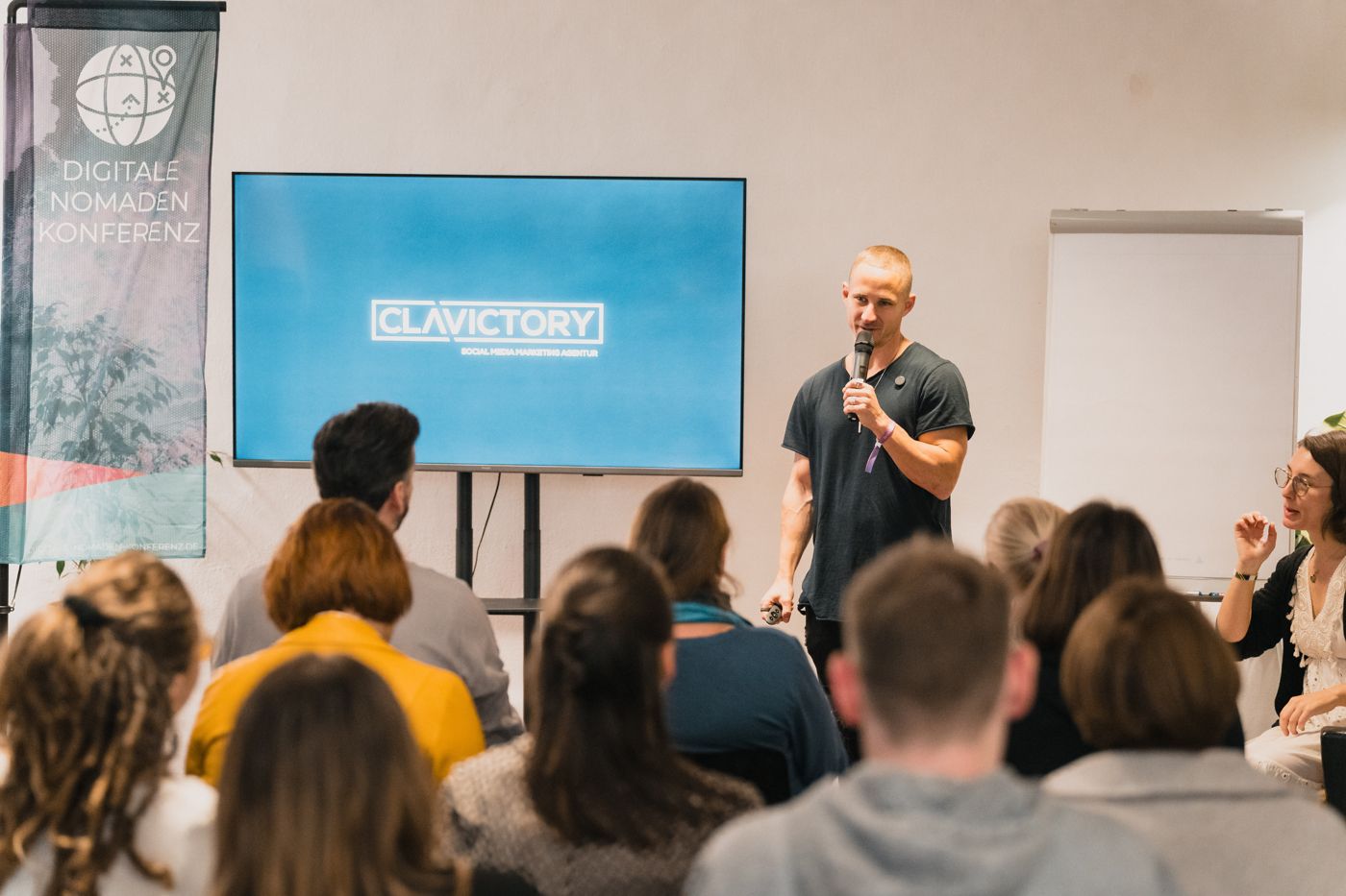 Patrick auf der B&uuml;hne mit CLAVICTORY