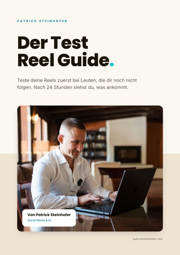 Cover: Der Test Reel Guide von Patrick Steinhofer